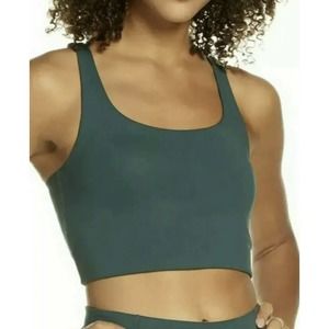 Girlfriend Collective Womens Sports Bra Size Medium Paloma 1002 Racerback Green